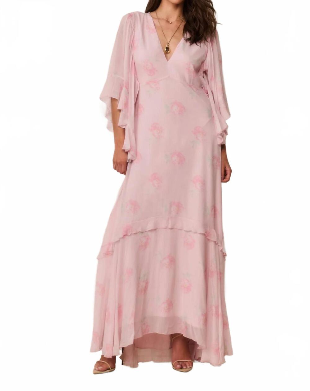 NEW LOVESHACKFANCY brinley dress in cimarron rose
